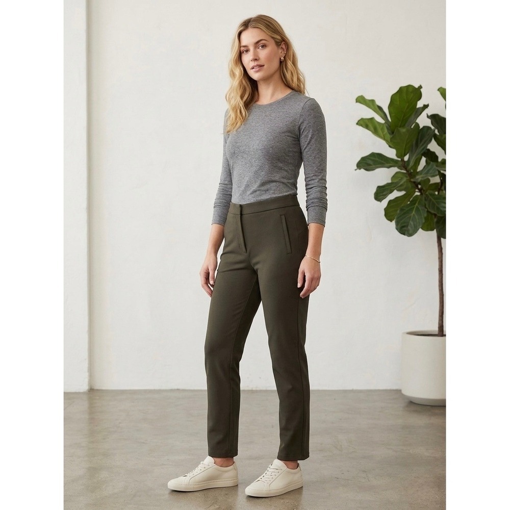 Lululemon City Sleek 5 Pocket High-Rise Pant Dark Olive Green Size 8